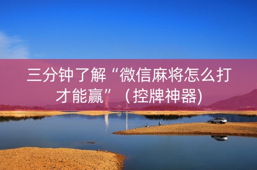 三分钟了解“微信麻将怎么打才能赢”（控牌神器)