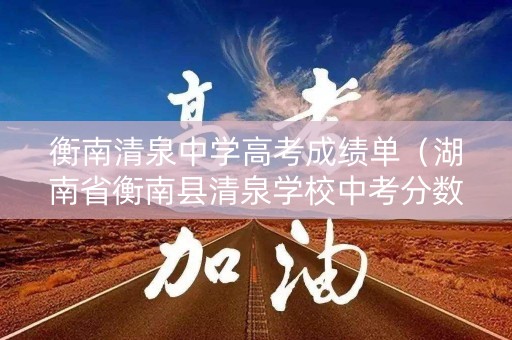 衡南清泉中学高考成绩单（湖南省衡南县清泉学校中考分数线）