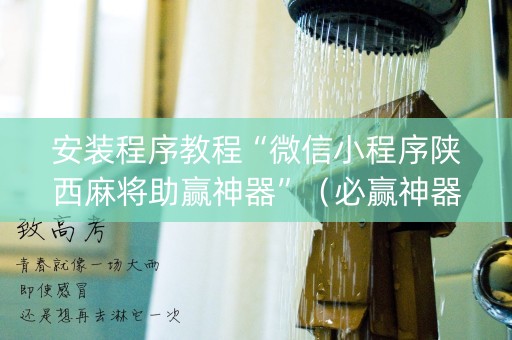 安装程序教程“微信小程序陕西麻将助赢神器”（必赢神器免费安装)
