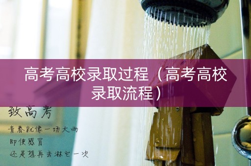 高考高校录取过程（高考高校录取流程）