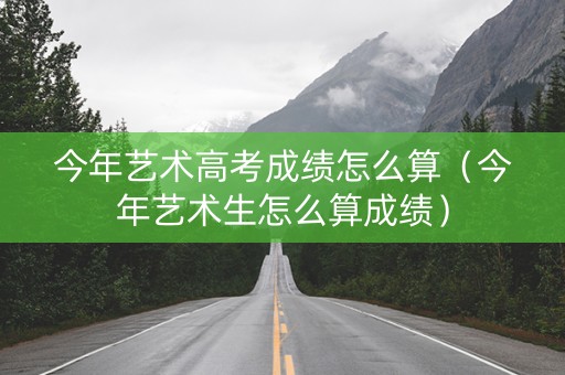 今年艺术高考成绩怎么算（今年艺术生怎么算成绩）