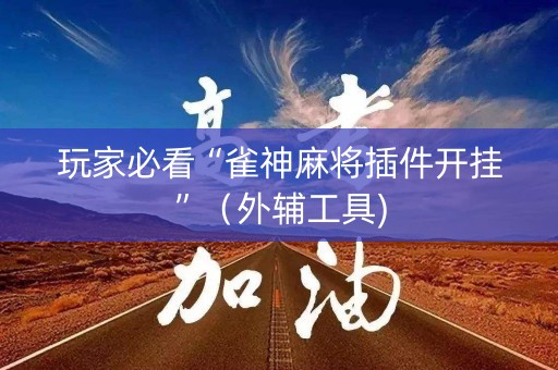 玩家必看“雀神麻将插件开挂”（外辅工具)