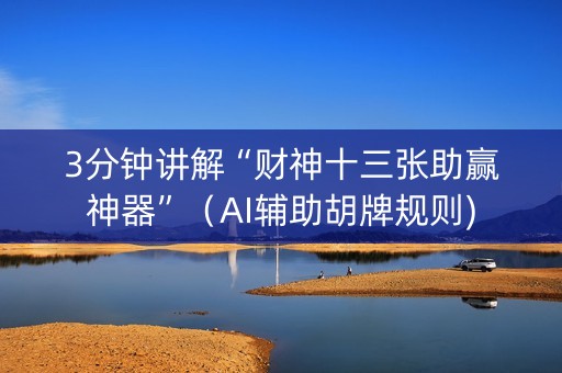 3分钟讲解“财神十三张助赢神器”（AI辅助胡牌规则)