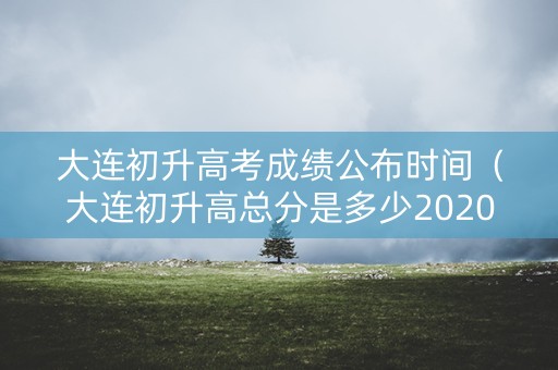 大连初升高考成绩公布时间（大连初升高总分是多少2020）