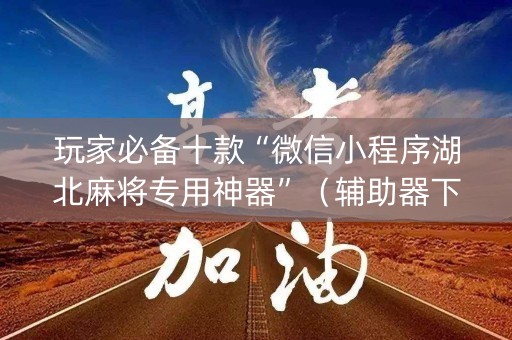 玩家必备十款“微信小程序湖北麻将专用神器”（辅助器下载)