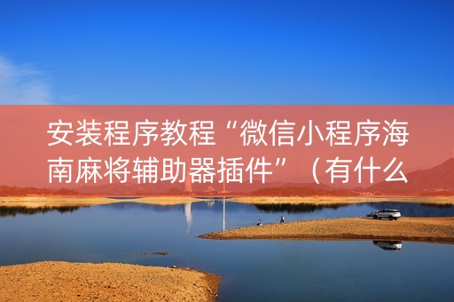 安装程序教程“微信小程序海南麻将辅助器插件”（有什么规律)