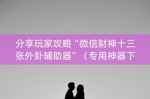 分享玩家攻略“微信财神十三张外卦辅助器”（专用神器下载)