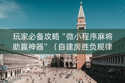 玩家必备攻略“微小程序麻将助赢神器”（自建房胜负规律)