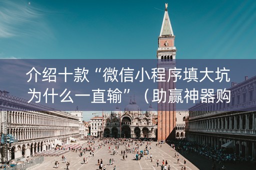 介绍十款“微信小程序填大坑为什么一直输”（助赢神器购买)