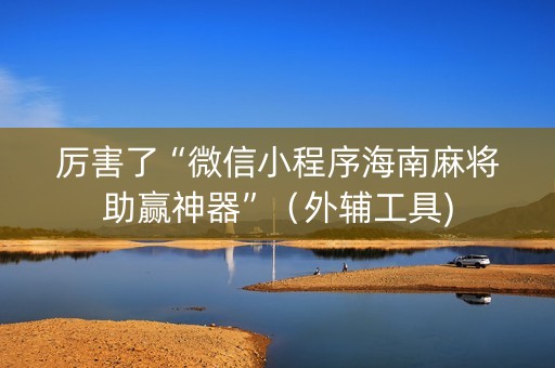 厉害了“微信小程序海南麻将助赢神器”（外辅工具)