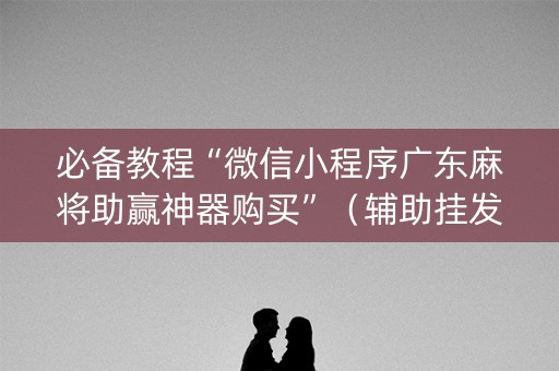 必备教程“微信小程序广东麻将助赢神器购买”（辅助挂发牌规律)