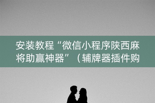 安装教程“微信小程序陕西麻将助赢神器”（辅牌器插件购买)