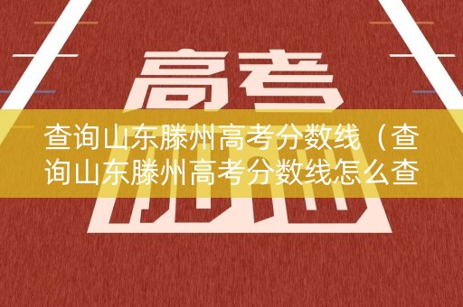 查询山东滕州高考分数线（查询山东滕州高考分数线怎么查）