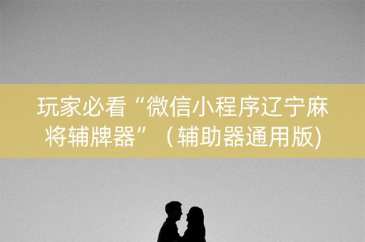 玩家必看“微信小程序辽宁麻将辅牌器”（辅助器通用版)