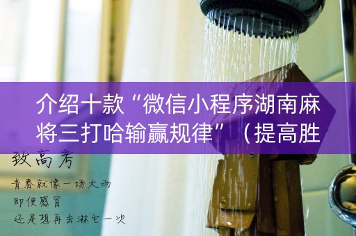 介绍十款“微信小程序湖南麻将三打哈输赢规律”（提高胜率软件)