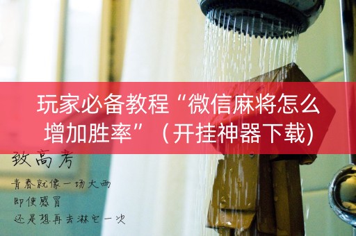 玩家必备教程“微信麻将怎么增加胜率”（开挂神器下载)
