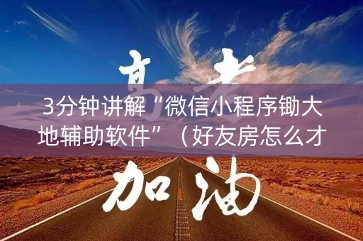 3分钟讲解“微信小程序锄大地辅助软件”（好友房怎么才能赢)
