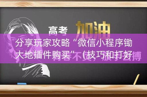 分享玩家攻略“微信小程序锄大地插件购买”（技巧和打好牌方法)