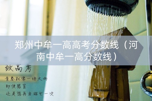 郑州中牟一高高考分数线（河南中牟一高分数线）