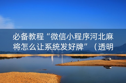 必备教程“微信小程序河北麻将怎么让系统发好牌”（透明器教程)