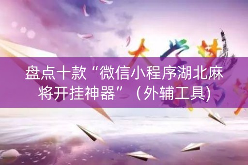 盘点十款“微信小程序湖北麻将开挂神器”（外辅工具)