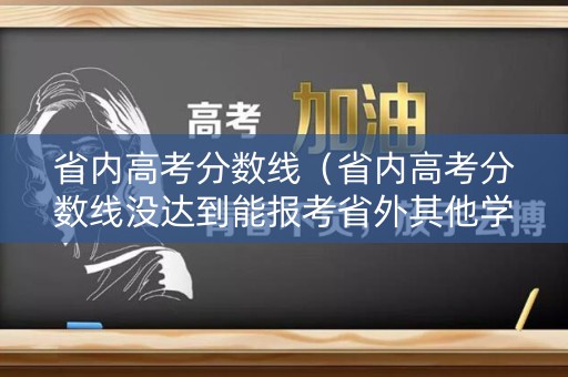 省内高考分数线（省内高考分数线没达到能报考省外其他学校吗）