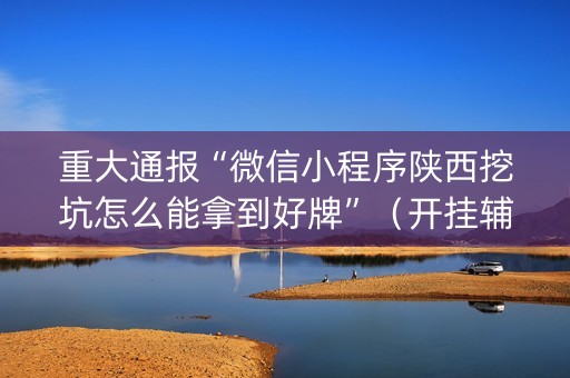 重大通报“微信小程序陕西挖坑怎么能拿到好牌”（开挂辅助器脚本)