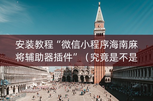 安装教程“微信小程序海南麻将辅助器插件”（究竟是不是有挂)