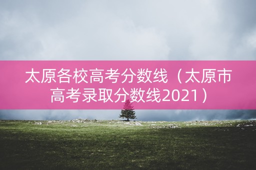 太原各校高考分数线（太原市高考录取分数线2021）