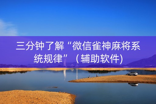 三分钟了解“微信雀神麻将系统规律”（辅助软件)