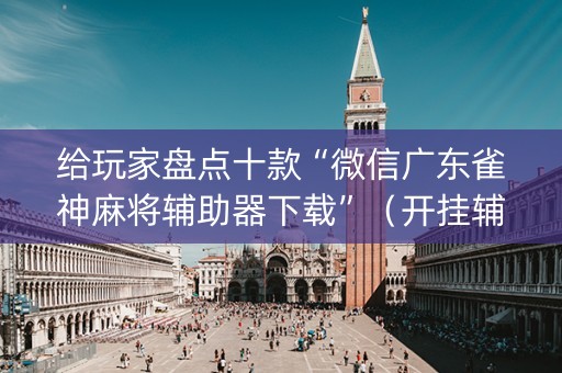 给玩家盘点十款“微信广东雀神麻将辅助器下载”（开挂辅助插件)
