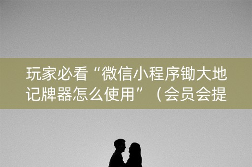 玩家必看“微信小程序锄大地记牌器怎么使用”（会员会提高胜率吗)