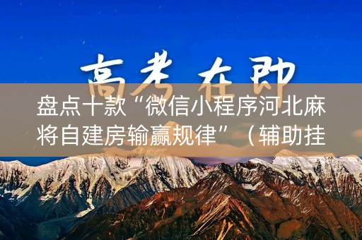 盘点十款“微信小程序河北麻将自建房输赢规律”（辅助挂发牌规律)