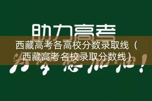 西藏高考各高校分数录取线（西藏高考名校录取分数线）