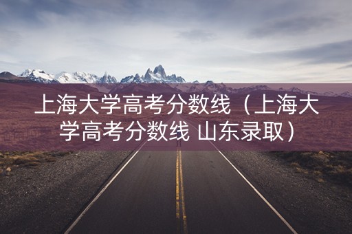 上海大学高考分数线（上海大学高考分数线 山东录取）