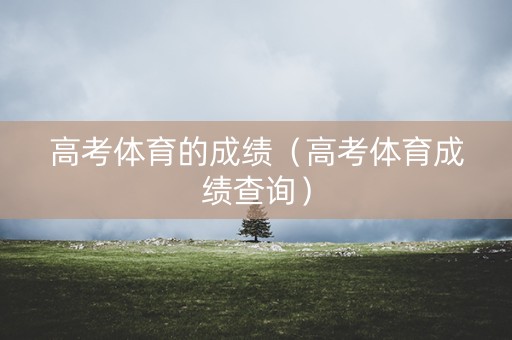 高考体育的成绩（高考体育成绩查询）