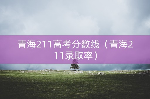 青海211高考分数线（青海211录取率）
