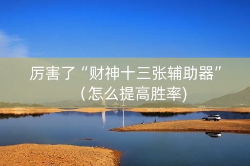 厉害了“财神十三张辅助器”（怎么提高胜率)