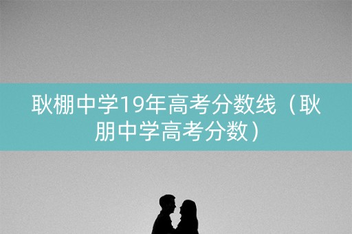 耿棚中学19年高考分数线（耿朋中学高考分数）