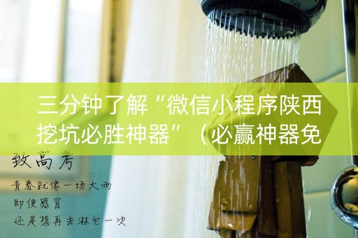 三分钟了解“微信小程序陕西挖坑必胜神器”（必赢神器免费安装)