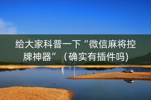 给大家科普一下“微信麻将控牌神器”（确实有插件吗)