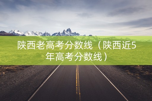 陕西老高考分数线（陕西近5年高考分数线）