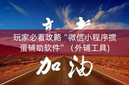 玩家必看攻略“微信小程序掼蛋辅助软件”（外辅工具)