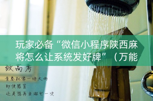 玩家必备“微信小程序陕西麻将怎么让系统发好牌”（万能开挂神器)