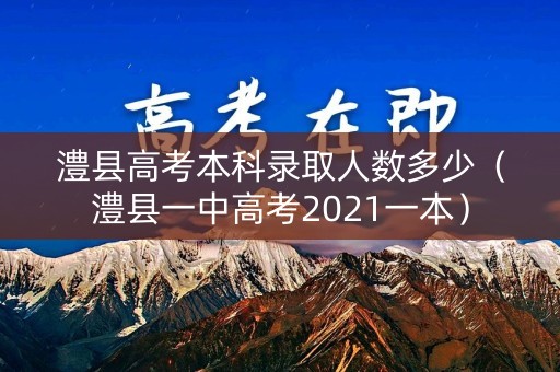 澧县高考本科录取人数多少（澧县一中高考2021一本）
