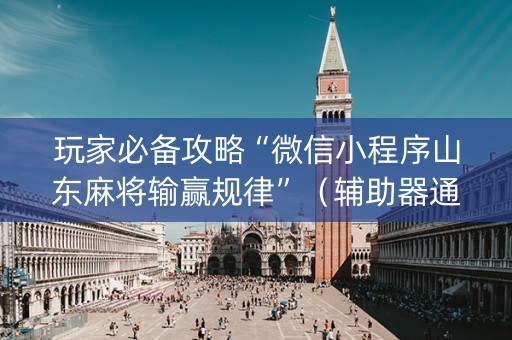 玩家必备攻略“微信小程序山东麻将输赢规律”（辅助器通用版)
