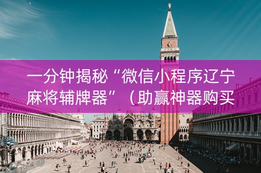 一分钟揭秘“微信小程序辽宁麻将辅牌器”（助赢神器购买)