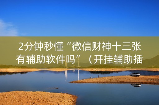 2分钟秒懂“微信财神十三张有辅助软件吗”（开挂辅助插件)