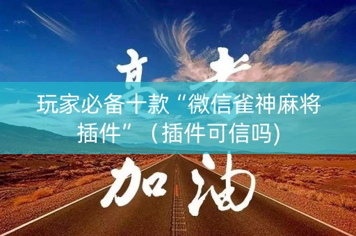 玩家必备十款“微信雀神麻将插件”（插件可信吗)