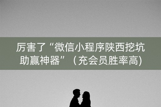 厉害了“微信小程序陕西挖坑助赢神器”（充会员胜率高)